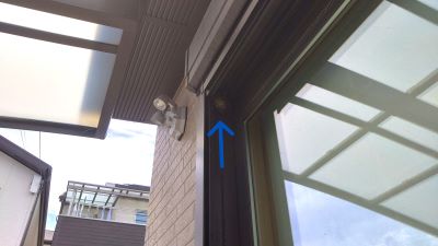 京都府乙訓郡大山崎町でカーポート屋根とシャッター窓に営巣したアシナガバチの蜂の巣駆除